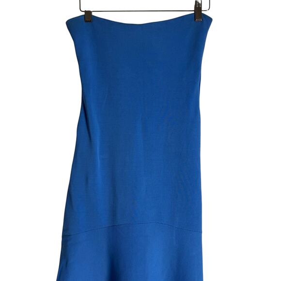 A.L.C. Dean Blue Strapless Knit A-Line Midi Dress Size Small - Picture 7 of 16
